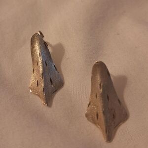 Vintage Silver Geometric Earrings